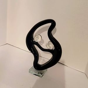 Abstract Art Glass Couple Dance